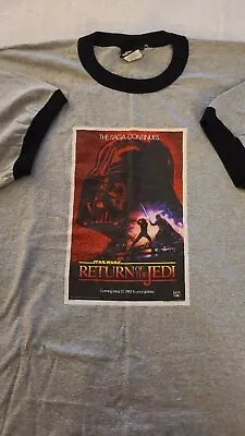 !!! Star Wars T-Shirt: Return Of The Jedi (M 2X Gray) Pre-Owned Ex. Cond. !!! • $12.99