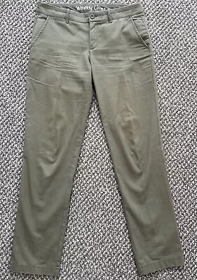 J. Crew Waverly Chino Pants Womens Size 6 Flat Front Cotton Green • $12.99