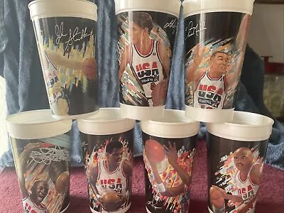 7 - 1992 McDonalds Olympic Basketball Cups DREAM TEAM Jordan Pippen Barkley • $17.99