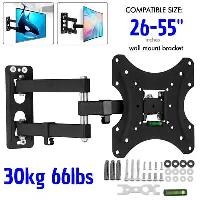 Slim TV Wall Bracket Tilt Swivel For 27 30 32 36 38 40 42 55inch Plasma LCD LED • £8.99