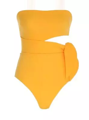 Zimmermann Seperates Scarf Tie One Piece | Mustard/ Yellow Bandeau CutOut • $159.99