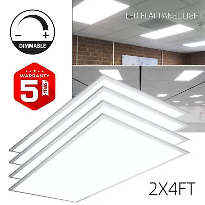 2X4 LED Light Drop Ceiling FixtureFlat Panel Led LightPanels LED Troffer Light • $398