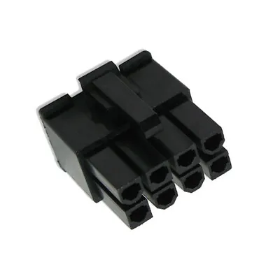 8 Pin Female ATX EPS Power Connector Socket Black + 8 Female Pins UK MacroMods • £2.25