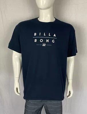 BILLABONG Navy Blue Front Graphic T Shirt A Grade Men's Size 2XL • $12.99