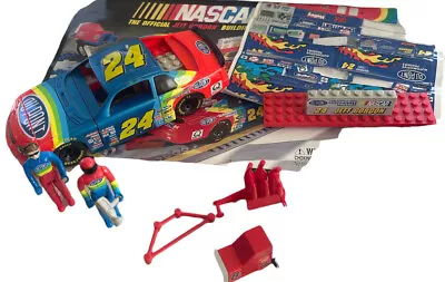 MEGA BLOKS NASCAR Jeff Gordon #24 Car Figures Stickers Manual 9915 Partial Set • $8.79