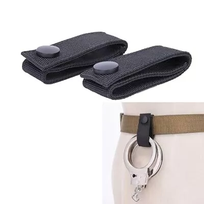 Handcuff Strap 2Pcs Handcuff Loop Molle Straps Tactical Pouches Nylon Keeper  • $26.31