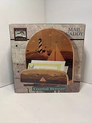 Warren Kimble Coastal Breeze Mail Caddy Kamenstein Wooden New In Box • $30