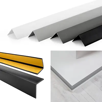 £6.99 • Buy PVC Plastic Edge Corner Protective Profile Trim Wall Angle Adhesive Tape DIY 1 M
