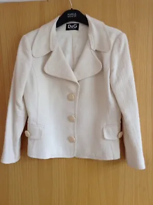 D&G Suit Skirt And Jacket Cream Size 44  • £75