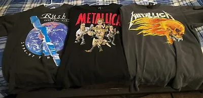 $40 • Buy Vintage Concert T-shirts (Metallica/Rush/Dream Theater)