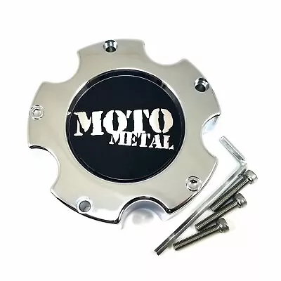 Moto Metal Chrome Center Cap 5-1/2 OD Bolt Closed For 5L MO961 MO964 MO909B5139 • $22