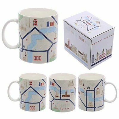 £6.49 • Buy  London Map Design Bone China  Mug  Ideal   Gift Boxed 