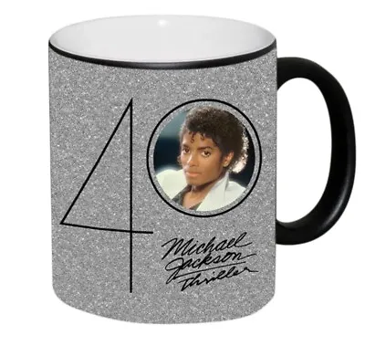 Michael Jackson Original Thriller 40 Glitter Ceramic Mug Cup New In Box • $85
