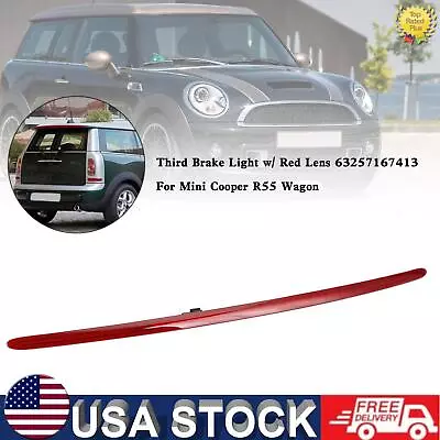 Third Brake Light W/ Red Lens 63257167413 Fit Mini Cooper R55 Wagon T5 • $69.61