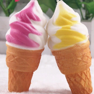 $4.86 • Buy Slow Rising Jumbo Ice Cream Squishys Squeeze Stress Relax Toy W/Cellphone Strap