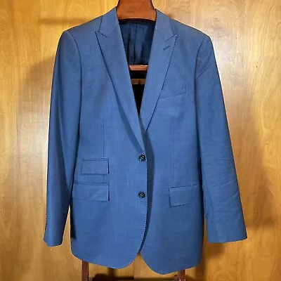 J Crew Ludlow Blue Suit Jacket Blazer 42L Loro Piana Wool Peak Lapel • $49