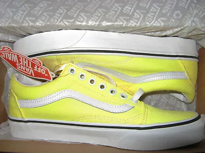 $31.49 • Buy Vans Old Skool Womens Skateboard Shoes Sneakers Neon Bright Yellow Lemon Tonic