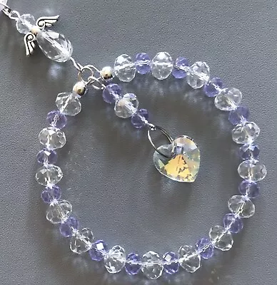 £5.20 • Buy Light Purple Crystal Sun-catcher June Birthstone - Guardian Angel, Birthday Gift