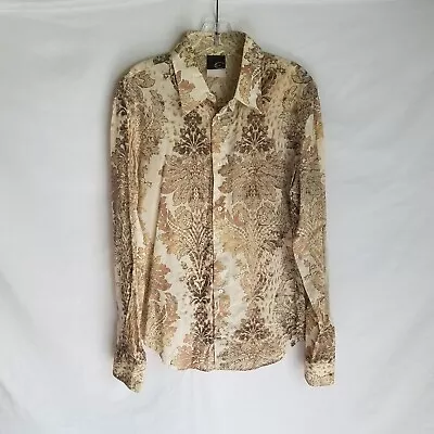 JUST CAVALLI Mens Slim Fit Button Up  Shirt Roberto Sz 52 / 42 / US Large • $49.99