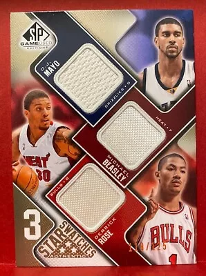 2009-10 UD NBA SP Game Used MAYO/BEASLEY/ROSE Triple GU Jersey SP 119/125! • $19.99