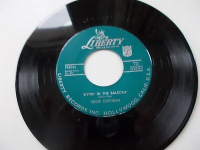 EDDIE COCHRAN  Sittin' In The Balcony/dark Lonely Street  1957 • £9.99