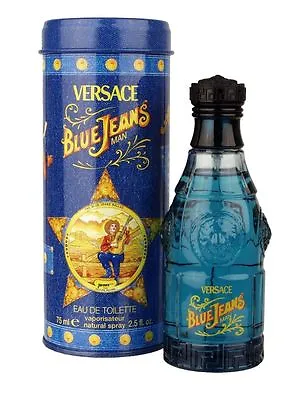 Versace BLUE JEANS Man EDT Eau De Toilette Spray 2.5 Oz / 75 Ml * NEW IN CAN * • $49.34