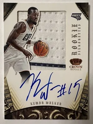 2012-13 Panini Crown Royale Silhouettes /99 Kemba Walker #318 RPA On Card Auto • $40