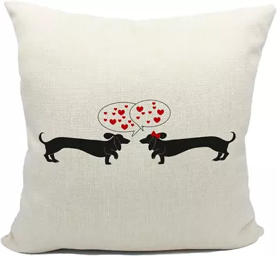 Dachshund Pillow Covers 18X18Dachshund PillowDachshund DecorLong Dachshund Wi • $14.11