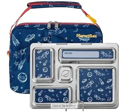 Brand New PlanetBox Rover Bento Lunch Box Set With Free Bag And Magnets (Blue) • $39.97