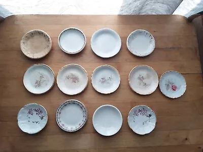 Vintage Tea Plates Miniature Plates Mixed Lot 3-4 Inches Wide Very Old UNMARKED • $27.99