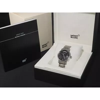 Montblanc Star 4810 Day Date 115937 Automatic Black Dial SS 40mm Men's Watch • $1600