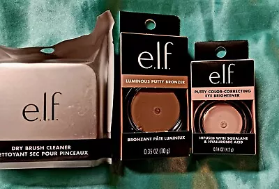 ELF Putty Bronzer .35 Oz Putty Eye Primer  Dry Brush Cleaner • $7.25