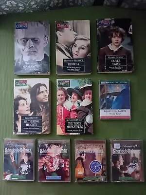 10 Talking Books Cassette Tapes (Used)   FREE POSTING • £15