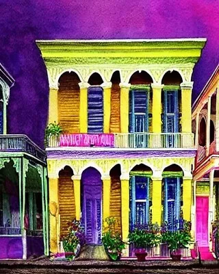 Limited Edition New Orleans And French Quarter Streets Series Art Print • $25