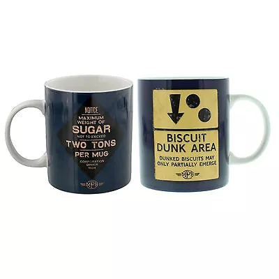 £4.99 • Buy MPH Roadsign China Mug Gift Set - BISCUIT DUNK AREA Or TEA STOP HM912/7