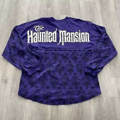$99.99 • Buy Disney Parks The Haunted Mansion Spirit Jersey Purple Shirt Glows In Dark Size M