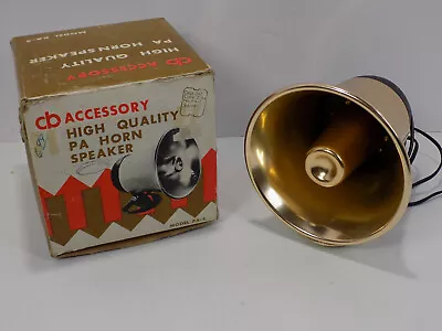 $89.95 • Buy Vintage Gold Cb Radio Pa Horn Speaker High Quality 8 Ohm 5 Watt Woolworths