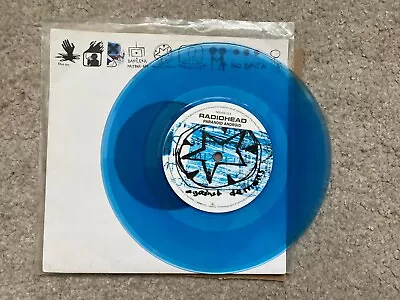 Radiohead - Paranoid Android 7  Blue Vinyl Single 1997 From OK Computer 1990s • £44.99