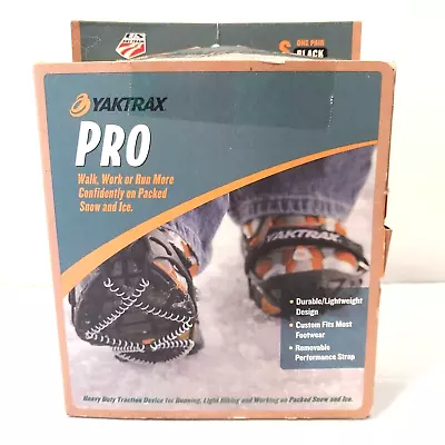 YAKTRAX Pro Snow Ice Traction Cleats - S Small / Women’s 6.5 - 10 Men’s 5 - 8.5 • $11.99