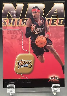 1993 Fleer Focus Allen Iverson NBA Shirtified 87/750 Philadelphia 76ers! • $9.95