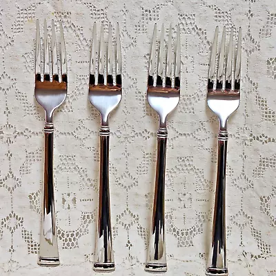 Mikasa Harmony Dinner Forks 8 3/8  Stainless Glossy 18/10  Set Of 4 • $24.83