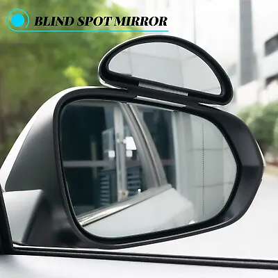 2Pcs Car Blind Spot Rear View Wide Angle Auxiliary Parking Convex Mirror Clip-On • $9.88