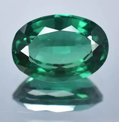 AAA Natural Green Zambian Emerald Flawless Oval Cut Loose Gemstone GIT Certified • $37.43
