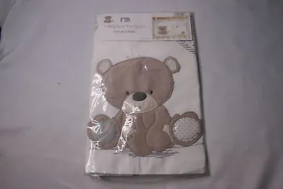 Mothercare Teddys Toy Box Cot Pockets 100% Cotton - New - Rf7736 • £17.99