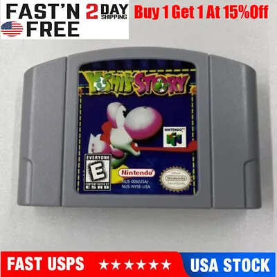 Yoshi's Story Video Game Cartridge Card For Nintendo N64 Console US Version • $20.89