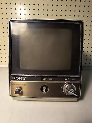 Vintage Cool Portable Sony Transistor TV Receiver Model: TV-780 Powers On Used • $75.64