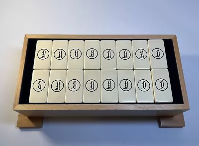 Vintage Michael Graves Design Double Twelve Domino Set In Wood Box COMPLETE • $26.13