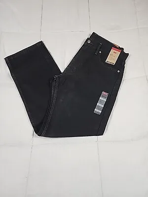 36x32 Levi's Men's 505 Jeans Black Regular Fit Straight Leg 00505-0260 NWT • $39.99