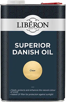 Superior Danish Oil Liberon 5 Litre Brings Out The Natural Grain Of The Timber • £59.95