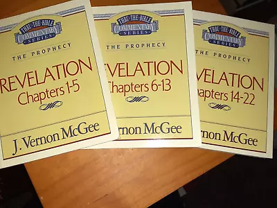 Revelation : Chapters 1-5 6-13 And 14-22 By J. Vernon McGee (Trade Paperback) • $13.50